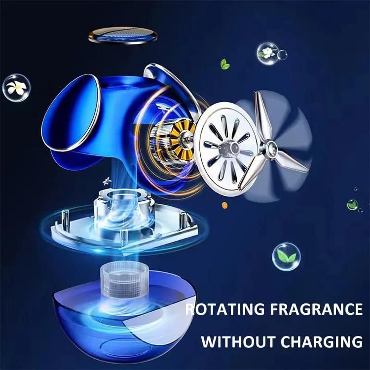 Powered Liquid Car Perfume with Auto Rotation Fan