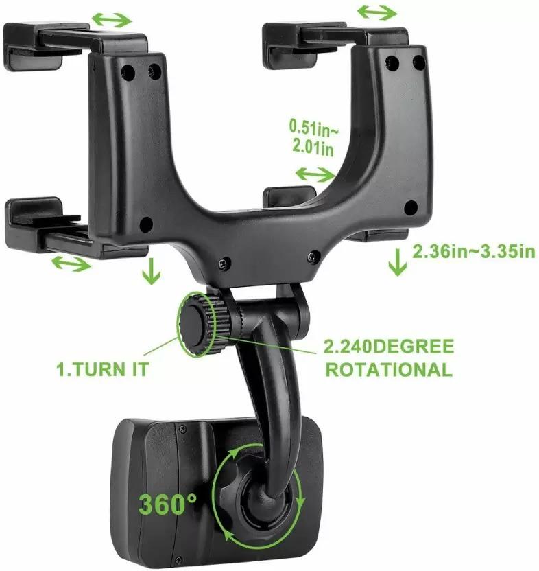 360° Mirror Mount Bracket Holder