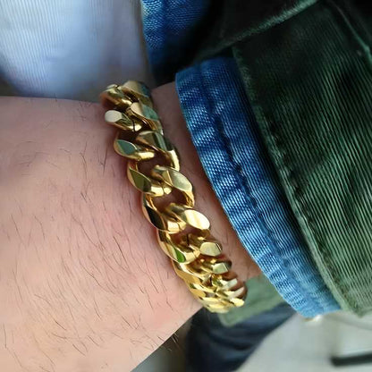 Gold Cuban Bracelet for Men